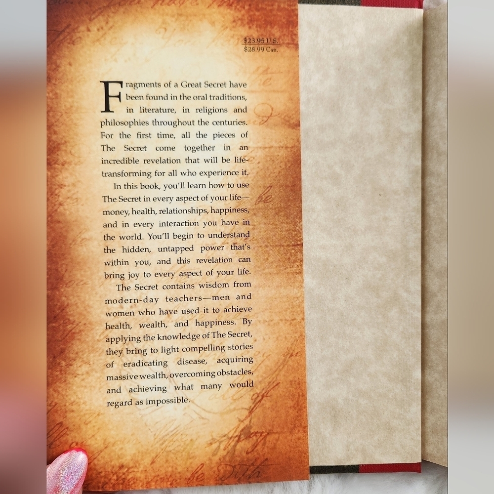 2/$25 - The Secret by Rhonda Byrne Hardcover Book - Picture 2 of 3